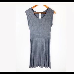 Designer Ella Moss Gils SIZE 16 Gray Simple Sleeveless Long Sweater Dress